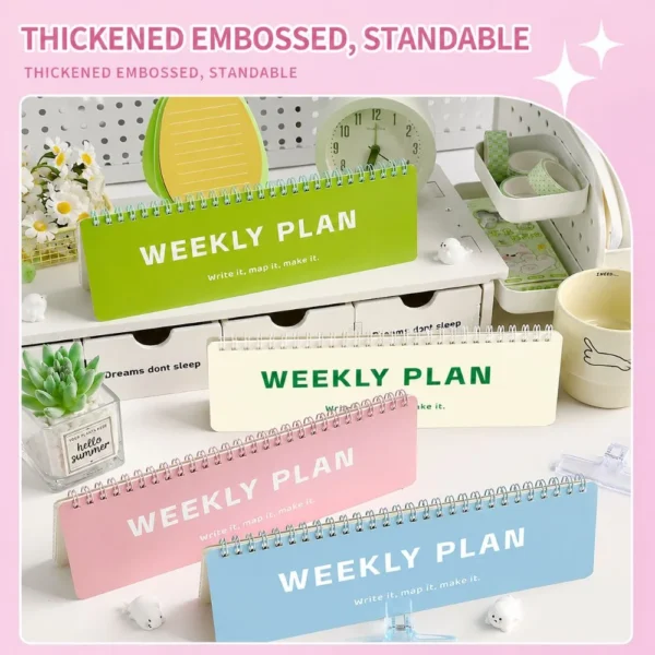 Flip-Top Weekly Habit Tracker Planner