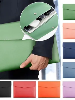 S0cdbda67d2744e50a952d8bdeecd72e7y.webp Leather A4 Document Envelope Folder
