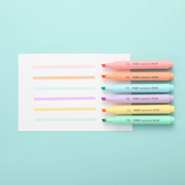 Pastel Macaron Highlighter Set (6 pcs)