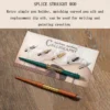 Twist Glass Dip Pen with Wood Handle (2 pcs)