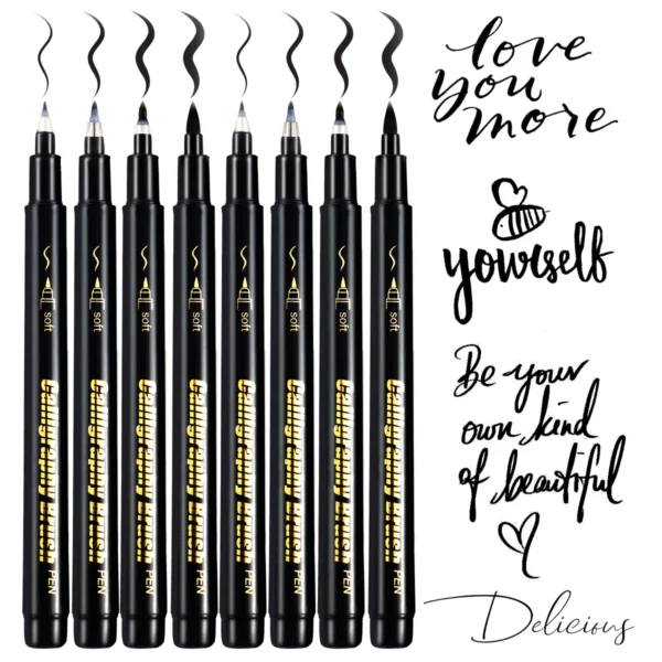 S361c85a6a9d04d368dfd0ad28c9aff021.webp Black Brush Pen Hand Lettering Set (4 pcs)