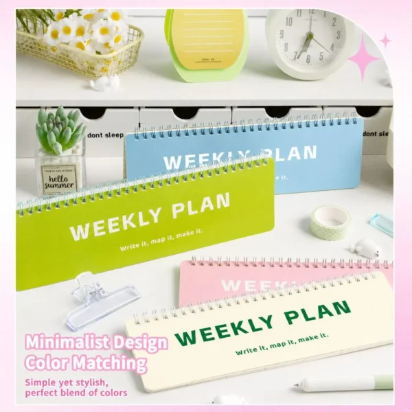 Flip-Top Weekly Habit Tracker Planner