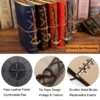 Retro Leather Pocket Journal with Kraft Refill
