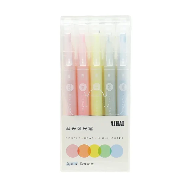 Window Tip Double-Ended Highlighters (5 pcs)