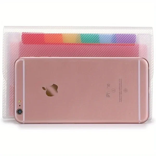 S49a5689dcedb4e37bc0830f7b02596b9o.webp A6 Receipt & Card Expanding Wallet (13 Pockets)