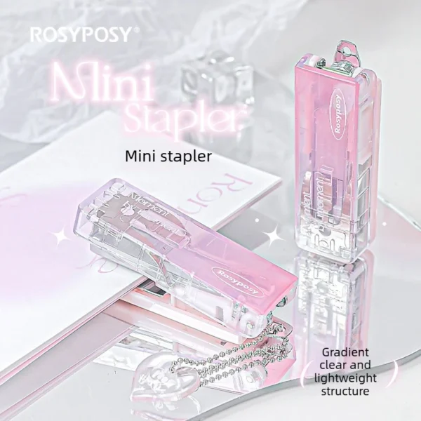 Clear Mini Folding Stapler