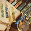 S5bed91f5e2594a73a36f0487c416f4afA.webp Vintage Oil Painting Metal Bookmark with Tassel