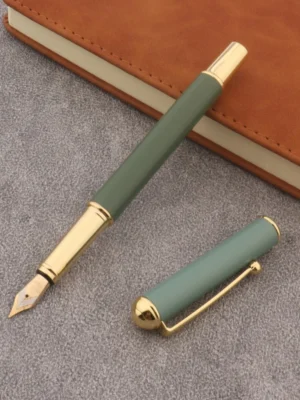 S6400ad16f6434a13b9c2fb6957fda88al.webp Matte Green Metal Fountain Pen