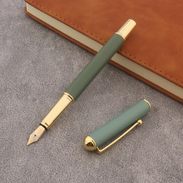Matte Green Metal Fountain Pen