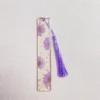 Pressed Flower Resin Bookmark with Tassel
