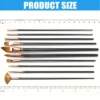 Nylon Flat Paint Brush Set (12 pcs)