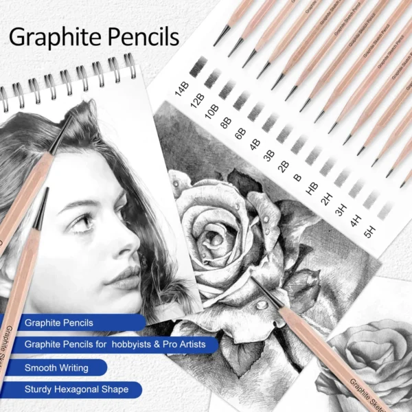 S822d65b4853b403998a0053c1e12dfdcV.webp Sketching & Drawing Pencil Kit