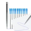 S8356f9b1078c41a3a4823c9036667daeG.webp Mini Stainless Steel Pocket Pen with 10 Refills