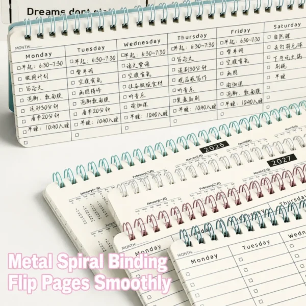 Flip-Top Weekly Habit Tracker Planner