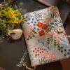 Embroidered Cotton Linen Thread-Bound Notebook