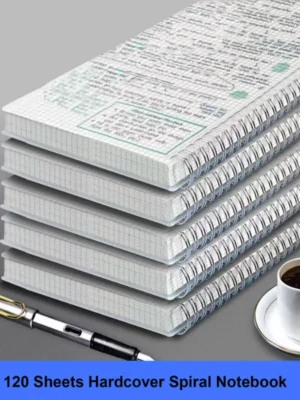 Square Grid Coil Notebook with Elastic Band