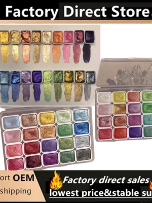 Sa86a014c44c44004a78f1a095e62159eZ.webp Pearlescent Metallic Watercolour Set (20 Colours)