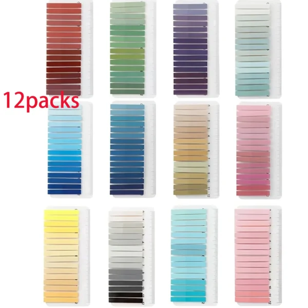 Sa99cc48563164fb781601c1d09bdc982Q.webp Gradient Index Tabs with Ruler (6 Packs)