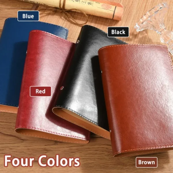 Vintage PU Leather Loose-Leaf Notebook