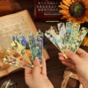 Sadf1ffb52d9544f5b2f31b1e54ff882f6.webp Vintage Oil Painting Metal Bookmark with Tassel