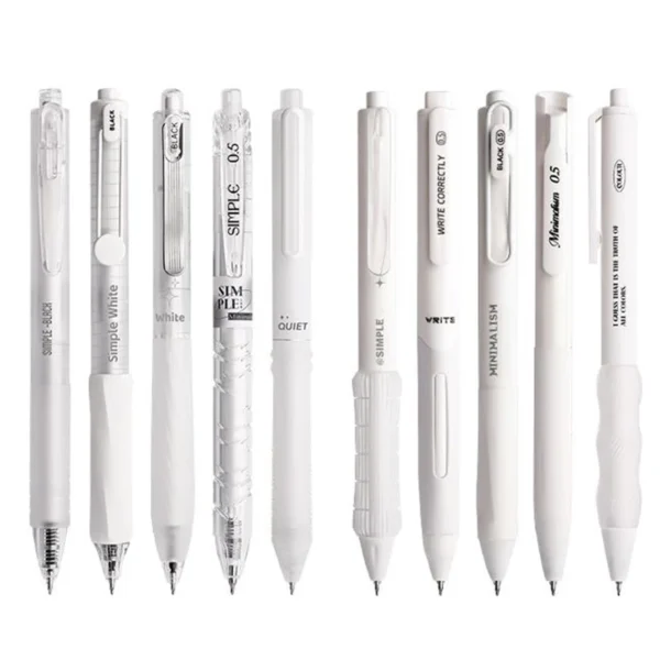 Minimalist Solid Colour Gel Pens (5 pcs)