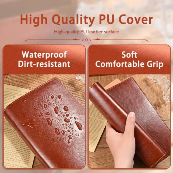 Vintage PU Leather Loose-Leaf Notebook