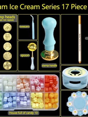 Wax Seal Stamp Starter Kit (17 pcs)