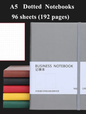 Sd5c20a529e6747888dc2a1f8c443538e4.webp Handmade Leather Cover Dotted Notebook A5
