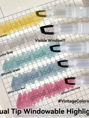 Window Tip Double-Ended Highlighters (5 pcs)
