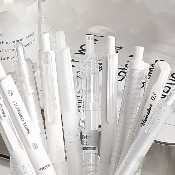 Minimalist Solid Colour Gel Pens (5 pcs)