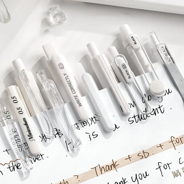 Minimalist Solid Colour Gel Pens (5 pcs)