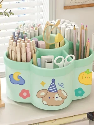 Sf35dbff982834265a55587f5773a1f239.webp Rotating Desk Organiser & Pen Holder