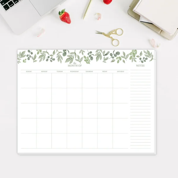 Sf6fe992a545e43d78d7182ae0219d243U.webp A4 Undated Monthly Planner Pad (24 Sheets)