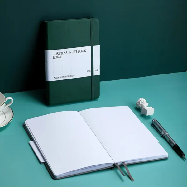 Handmade Leather Cover Dotted Notebook A5